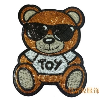 雙面多色亮片繡花、珠片繡、亮片繡、釘珠繡、珠片繡花廠、繡花廠